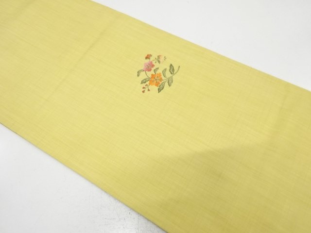 花模様織り出し　袋帯